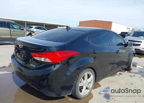 2013 Hyundai Elantra Limited z USA, uszkodzony, nr VIN 5NPDH4AE6DH277255